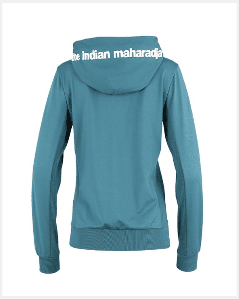 Indian Maharadja Kadiri Women Hooded Jacket Teal