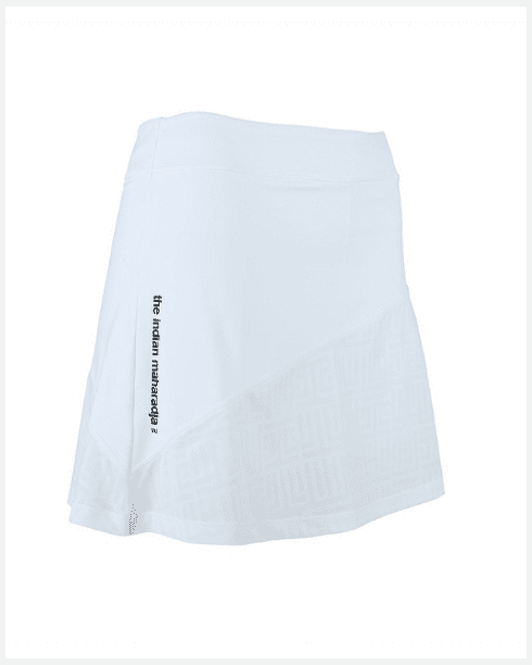 Indian Maharadja Skirt Kadiri Jacquard White